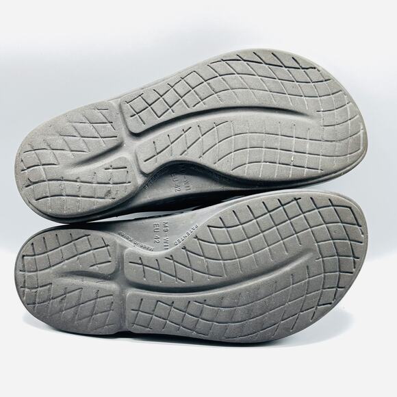 OOFOS Sandals Shoes Mens 9 Black Recovery Flip Flops Comfort OOriginal Thong main image 2
